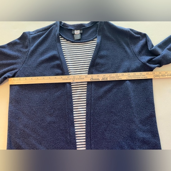 Studio 1940 Ladies open front sweater set navy size 18/20 - Picture 5 of 10